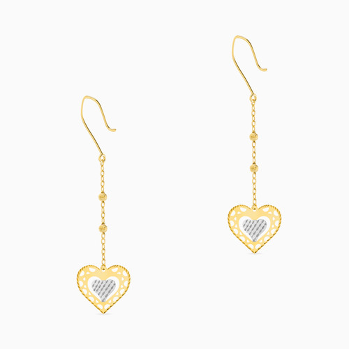 MLE54 - Heart Drop Earrings in 18K Gold - 21051140054-1.jpg