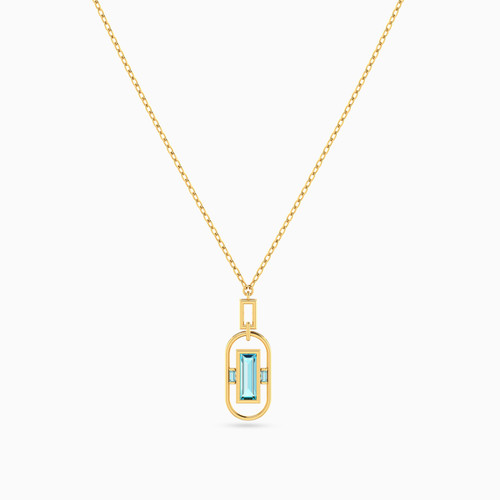 LIN1040 - Oval Colored Stones Necklace in 18K Gold - 111404150394-4.jpg