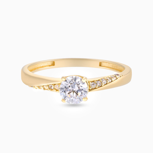 LGR915 - Circle Cubic Zirconia Ring in 21K Gold - 72002110036-1.jpg