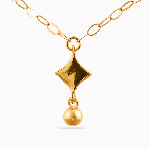 MLN1328 - Multi Shaped Pendant Necklace in 18K Gold - 21046140899-1.jpg