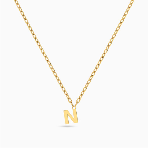 MLN915 - Kids Letter N Necklace in 18K Gold - 21046140924-1.jpg