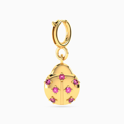 MLN1354 - Ladybug Rose Stone Charm in 18K Gold - 21053110070-1.jpg
