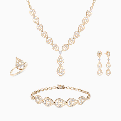 LDS23 - Tree Diamond Full Set in 18K Gold - 4 pieces - LST00019-1 .jpg