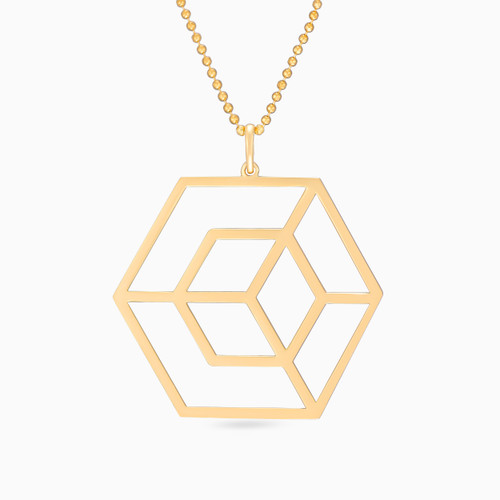 LGN427 - Hexagon Necklace in 21K Gold - 12005140518-1.jpg