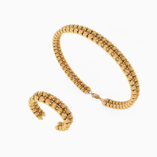 LGS444 - Gold beads Half Set in 21K Gold (2 Pieces) - 12011020036-1.jpg