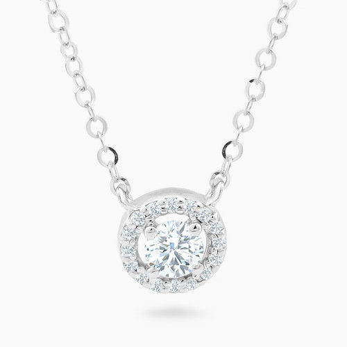 MLN1021 - Circle Diamonds Necklace In 18K Gold - 21046110847-1.jpg