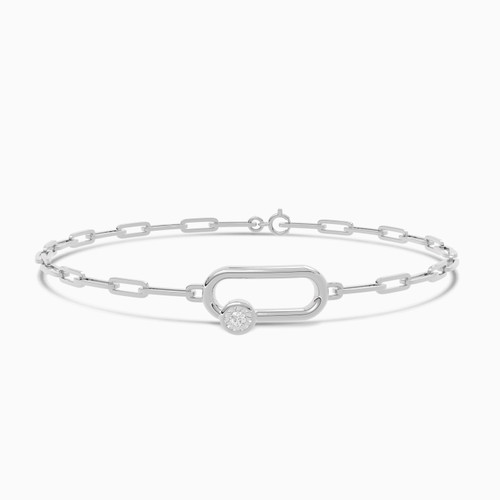 LDB554 - Diamond Chain Bracelet In 18K Gold - MSB00839-1.jpg