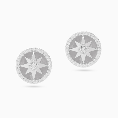 LDE803 - Star Diamond Stud Earrings In 18K Gold - SAE05701-1.jpg