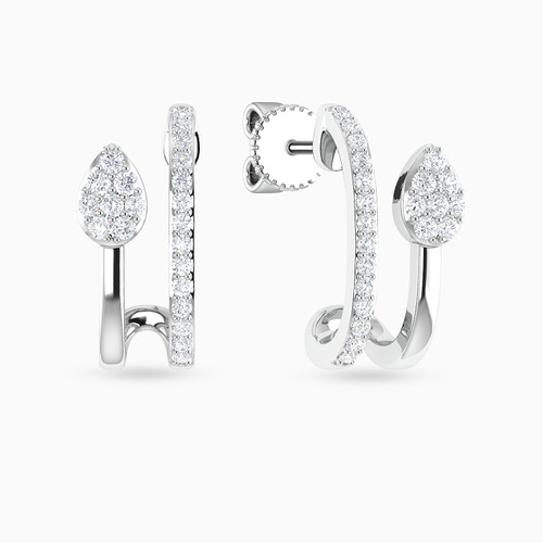 LDE812 - Leaf Diamond Stud Earrings In 18K Gold - ER417886W18DI1-1.jpg
