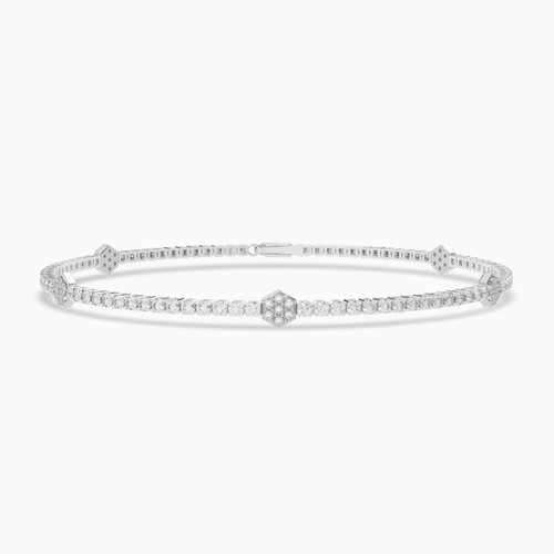 LDB594 - Diamond Chain Bracelet In 18K Gold - AJB02255-1.jpg