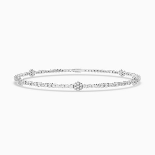 LDB594 - Diamond Chain Bracelet In 18K Gold - AJB02255-1.jpg