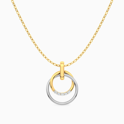 MLN1630 - Circle Diamond Necklace In 18K Gold - 21046030352-1.jpg