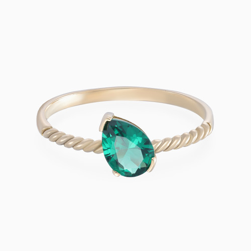 MLR288 - Pear Colored Stones Ring in 18K Gold - 21048030115-1.jpg