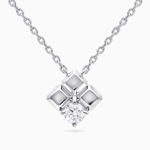 WN378 - Three Squares Lab Grown Diamond Sterling Silver Necklace - KP614632-1.jpg