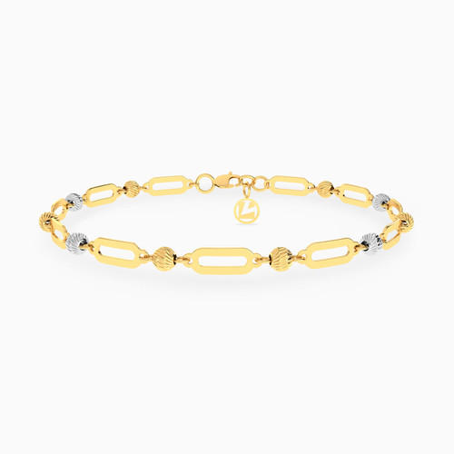 LGB725 - Rectangular Loops Bracelet In 18K Gold - 21010020161-1.jpg
