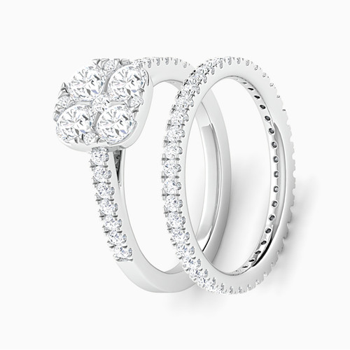 LDR3488 - Cushion Diamond Pavé Twin Rings In 18K Gold - RN122391W18DI1-1.JPG