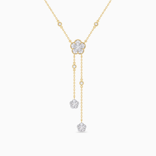 LDN2342 - Floral Diamond Lariat Necklace In 18K Gold - KP613751-1.jpg