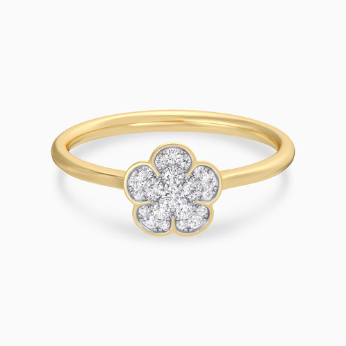 LDR3519 - Floral Cluster Diamond Ring In 18K Gold - KR612529-1.jpg