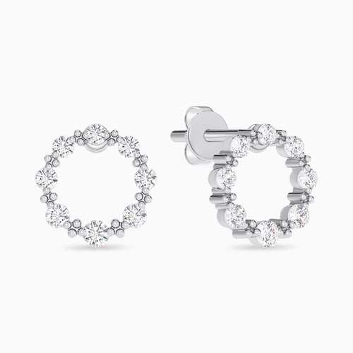 LDE878 - Circular Sequence Diamond Stud Earrings In 18K Gold - KE613729-1.jpg