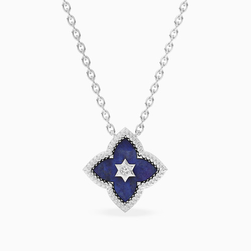 WN438 - Flower Lab Grown Diamonds Sterling Silver Necklace - MSP01189-1.jpg