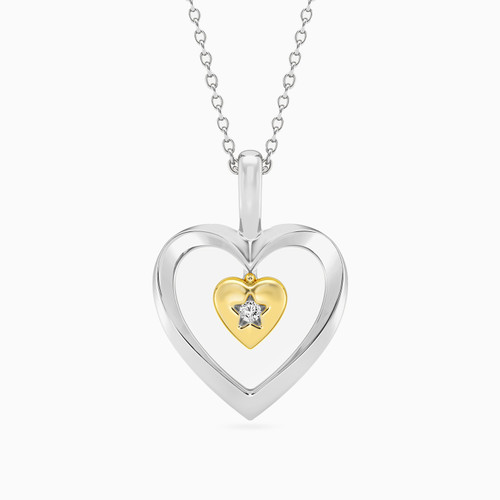 WN397 - Double Hearts Lab Grown Diamonds Sterling Silver Necklace - AMP01249-1.jpg