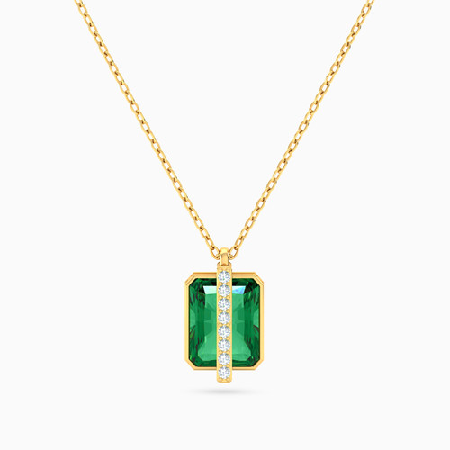 LIN1224 - Rectangle Green Stone Necklace in 18K Gold - 111404180449-1.jpg LIN1224 - Rectangle Green Stone Necklace in 18K Gold - 111404180449-1.jpg