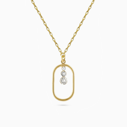 WN446 - Oval Loop Cubic Zirconia Gold Plated Necklace - A5298-07DG-1.jpg WN446 - Oval Loop Cubic Zirconia Gold Plated Necklace - A5298-07DG-1.jpg
