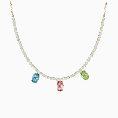 WN448 - Three Oval Charms Colored Stones Gold Plated Necklace - A5225-MDG-1.jpg WN448 - Three Oval Charms Colored Stones Gold Plated Necklace - A5225-MDG-1.jpg