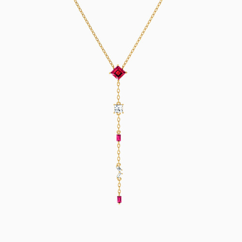 LIN692 - Multishaped Rose Stone Necklace in 18K Gold - 111404180323 - 1.jpg