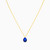 MLN51 - Pear Blue Stone Necklace In 18K Gold - 21046030289-3.jpg
