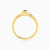 LDR4090 - Rectangular Halo Green Stone Diamond Ring in 18K Gold - RN419092Y18HEM1-4.webp