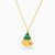 LIN552 - Triangle Green Stones Necklace in 18K Gold - 111405120124-2.jpg