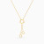 MLN2126 - Contoured Circles Y Shaped Necklace in 18K Gold - 21046111323-4.webp