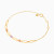 MLB958 - Elongated Links & Colored Stones Chain Bracelet in 18K Gold - 21047110350-3.webp