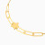 MLB950 - Star & Elongated Links Chain Bracelet in 18K Gold - 21047110353-4.webp