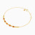 MLB940 - Beads Orange Stones Chain Bracelet in 18K Gold - 21047020037-3.webp
