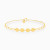 MLB935 - Elongated Links & Round Discs Chain Bracelet in 18K Gold - 21047110346-1.webp