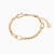 LGB790 - Elongated Links & Beads Chain Bracelet in 21K Gold - 22010020317-3.webp