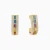 LDE1028 - Rectangular Frame Colored Stones Diamond Stud Earrings in 18K Gold - SAE06262-1.webp