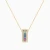 LDN2701 - Rectangular Frame Colored Stones Diamond Necklace in 18K Gold - SAP06262-4.webp