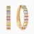 LDE1029 - Baguette Sequence Colored Stones Diamond Hoop Earrings in 18K Gold - SAE05389-1.webp