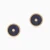 LDE1044 - Twisted Frame & Round Blue Stone Diamond Stud Earrings in 18K Gold - SAE04902-3.webp