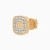 LDE1041 - Square Halo Diamond Stud Earrings in 18K Gold - SAE03077-4.webp