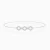 LDB847 - Three Hexagons Diamond Chain Bracelet in 18K Gold - SAB04984-1.webp