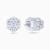 LDE1046 - Floral Cluster Diamond Stud Earrings in 18K Gold - 20281-1 .webp