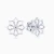 LDE1047 - Floral Star Diamond Stud Earrings in 18K Gold - LEA50091-1 .webp