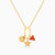 MLN2169 - Funky Girl  Star & Triangular Red Stone Necklace in 18K Gold - 21046111377-1.jpg