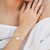 WB314 - Round Bezel Colored Stones & Pearl Chain Bracelet in Sterling Silver - BR125-2.jpg