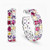 WE386 -  Colored Stones Hoop Earrings In Sterling Silver - 167031800011001-1.jpg