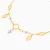 MLB997 - Eye Motif & Round Link Pearl Chain Bracelet in 18K Gold - 21047140302-4.webp